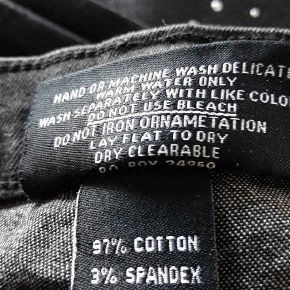 Black denim pant and jacket, size 4, LAST ONE - Picture 9 of 9